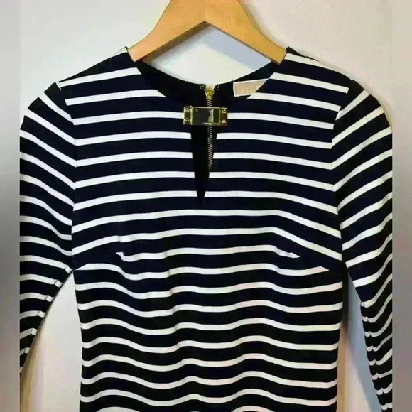 Micheal Kors Mid Length Dress -  Gold Accents - Size XS - Picture 3 of 6